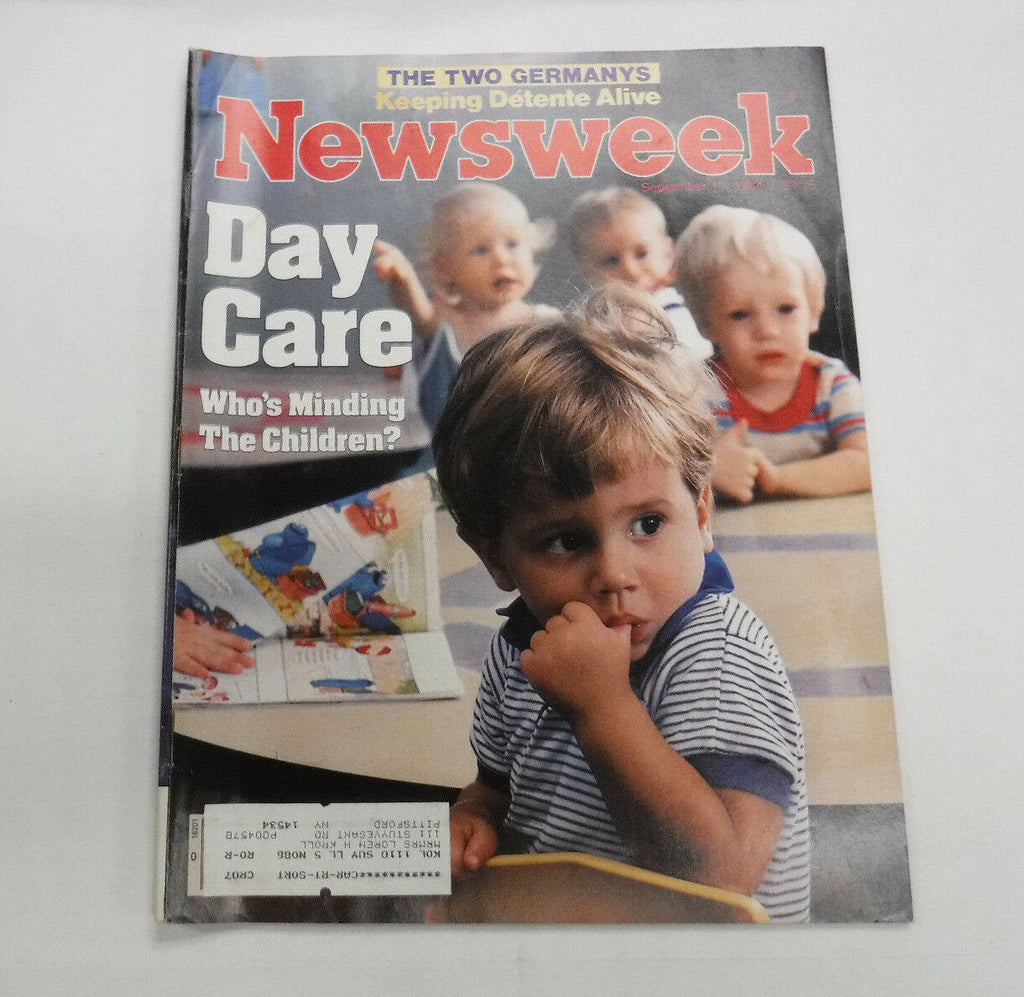Newsweek Magazine Day Care The Two Germany's September 10, 1984 101916R