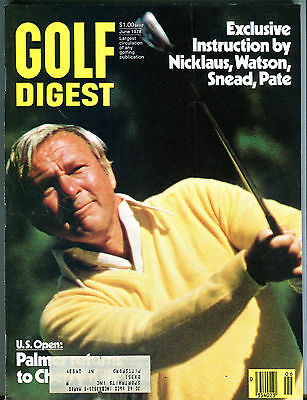 Golf Digest Magazine June 1978 Arnold Palmer EX 080216jhe