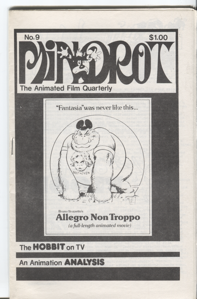 MINDROT Animation Fanzine #9 January 1978 Allegro Non Troppo 080720DBE