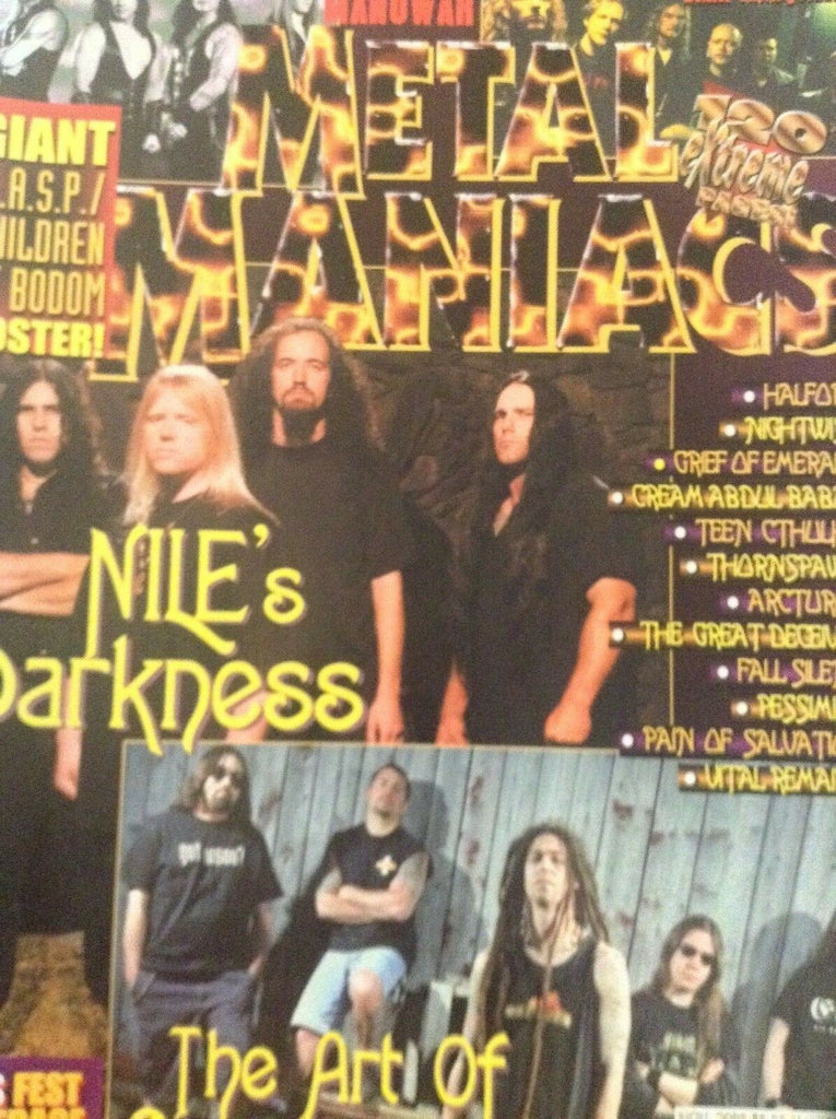 Metal Maniacs Magazine Nile's Darkness Shadows Fall November 2002 012619nonrh