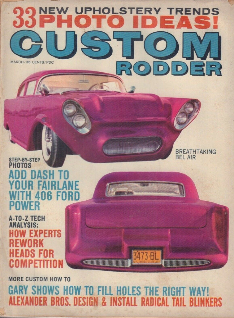 Custom Rodder Magazine Bel Air & Alexander Bros. March 1963 050118nonr