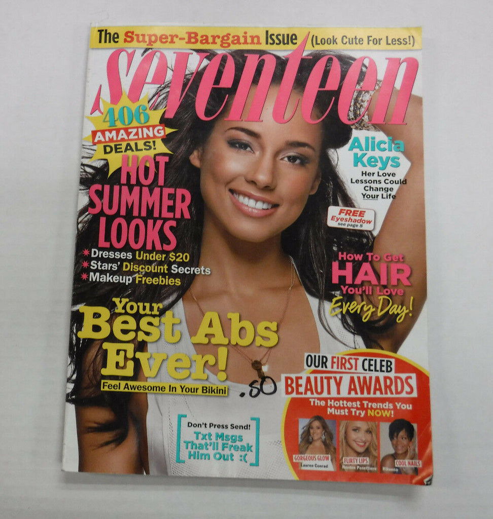 Seventeen Magazine Alicia Keys Hot Summer Looks July 2008 111516R