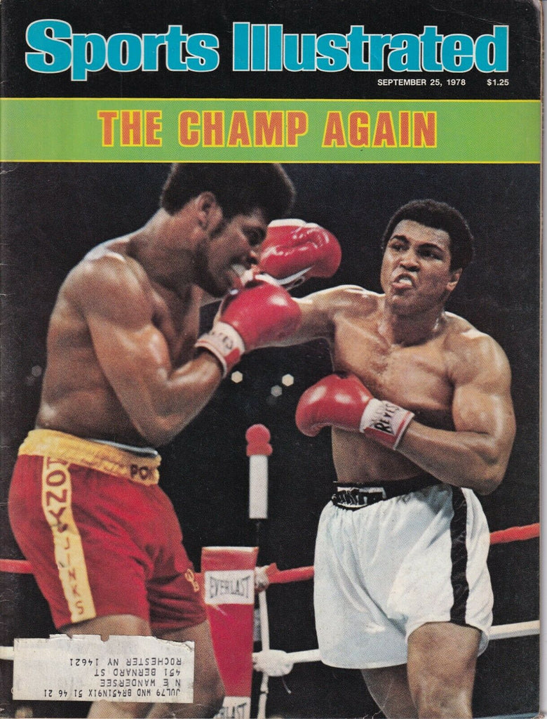 Sports Illustrated Magazine Muhammad Ali September 25, 1978 022019nonr
