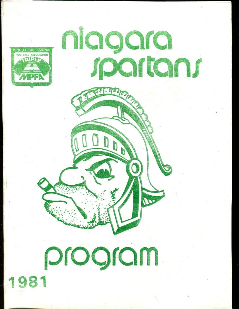 1981 Niagara Spartans Minor Professional Program EX 010917jhe