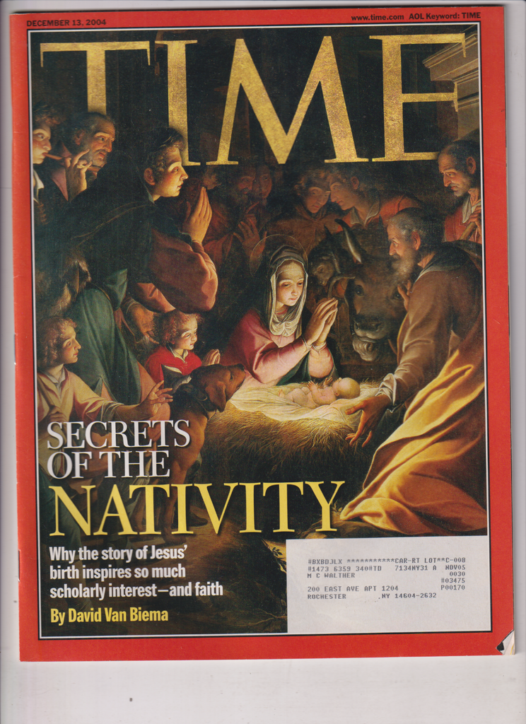 Time Magazine Secrets Of The Nativity December 13, 2004 011820nonr