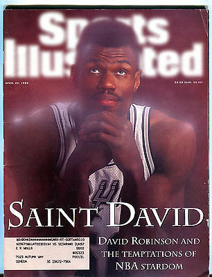 Sports Illustrated Magazine April 29 1996 David Robinson Spurs EX 041416jhe