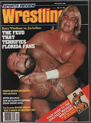 Sports Review Wrestling December 1983 Barry Windham, Joe LeDuc EX 120915DBE