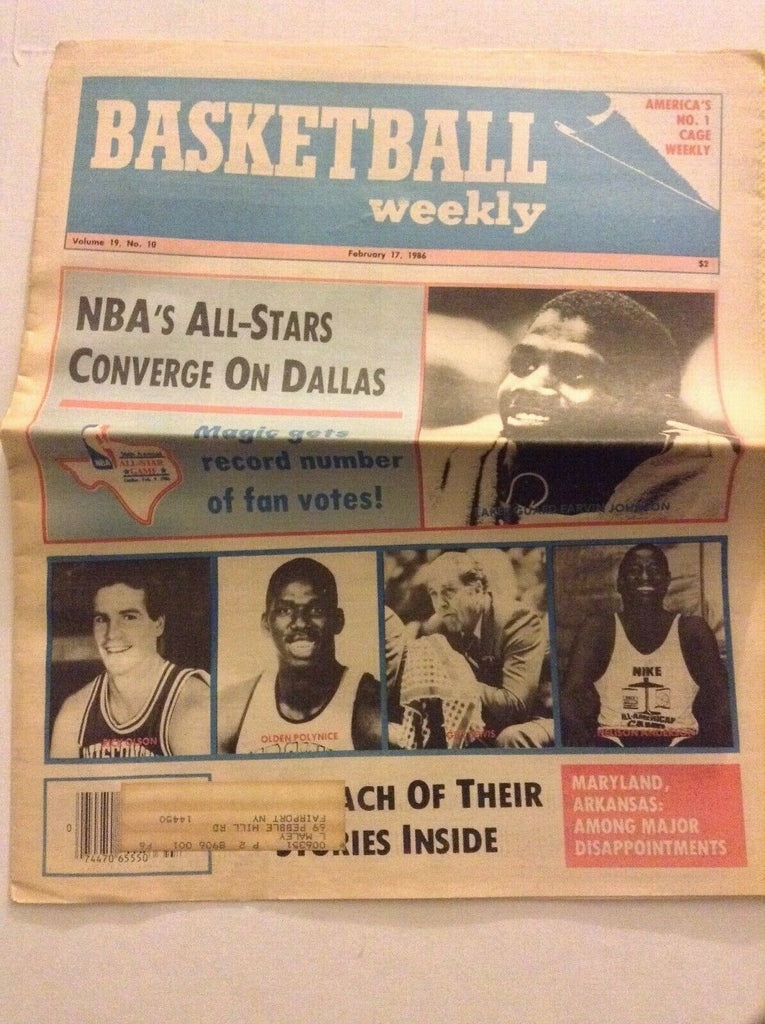Basketball Weekly Rick Olson Olden Polynice February 17, 1986 091119nonrh