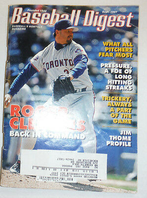 Baseball Digest Magazine Roger Clemens & Jim Thome September 1997 020315R