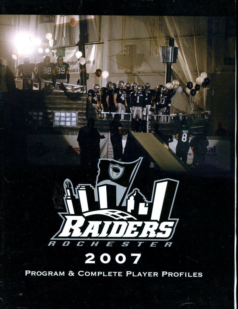 Rochester Raiders 2007 Program/Player Profiles EX 011117jhe