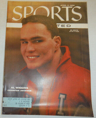 Sports Illustrated Magazine Al Wiggins Champ Swimmer April 1956 040815R