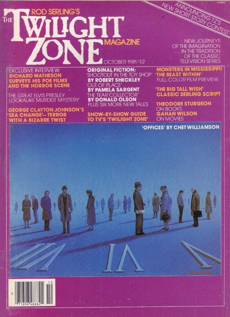 The Twilight Zone Magazine October 1981 Chet Williamson 021717DBE2