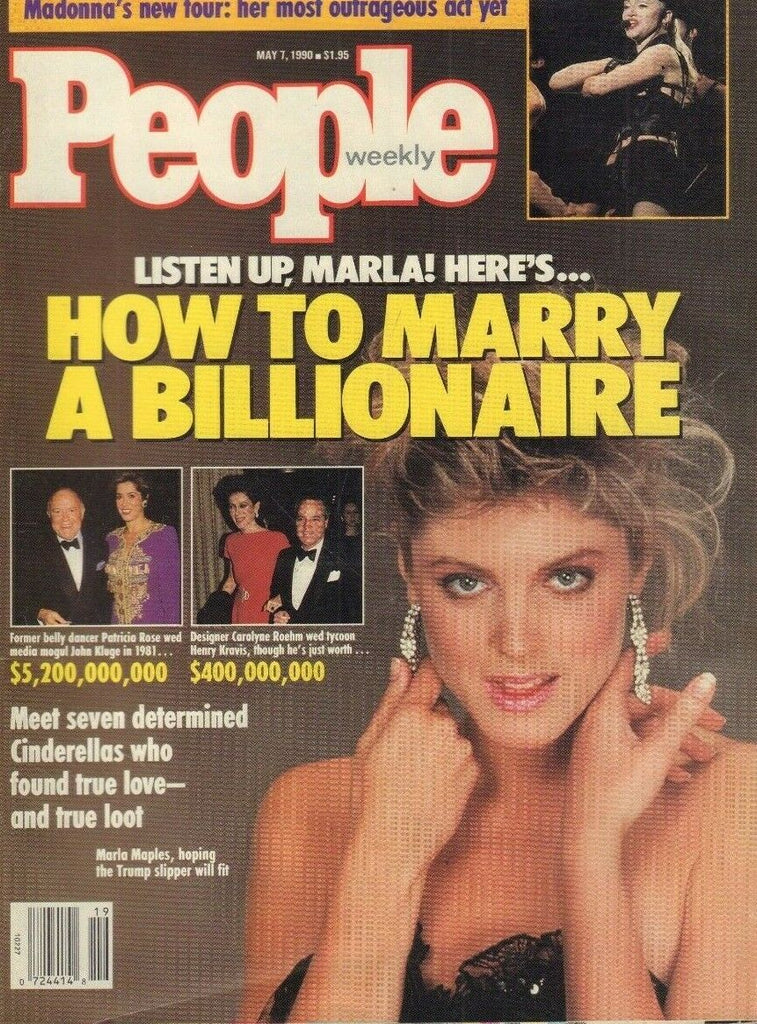 People Weekly May 7 1990 Marla Maples Trump Madonna 030619DBE