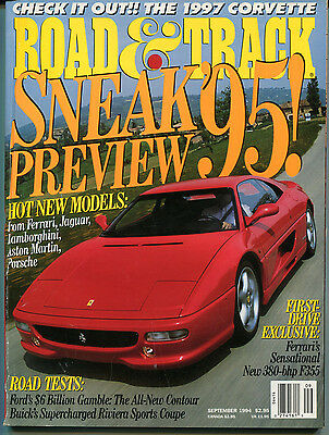 Road & Track September 1994 Ferrari's New 380-bhp F355 VG 122315jhe