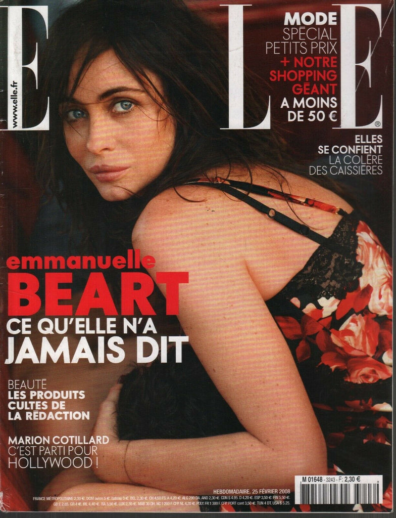 Elle French Fashion Magazine 25 Fevrier 2008 Emmanuelle Beart 091819AME2