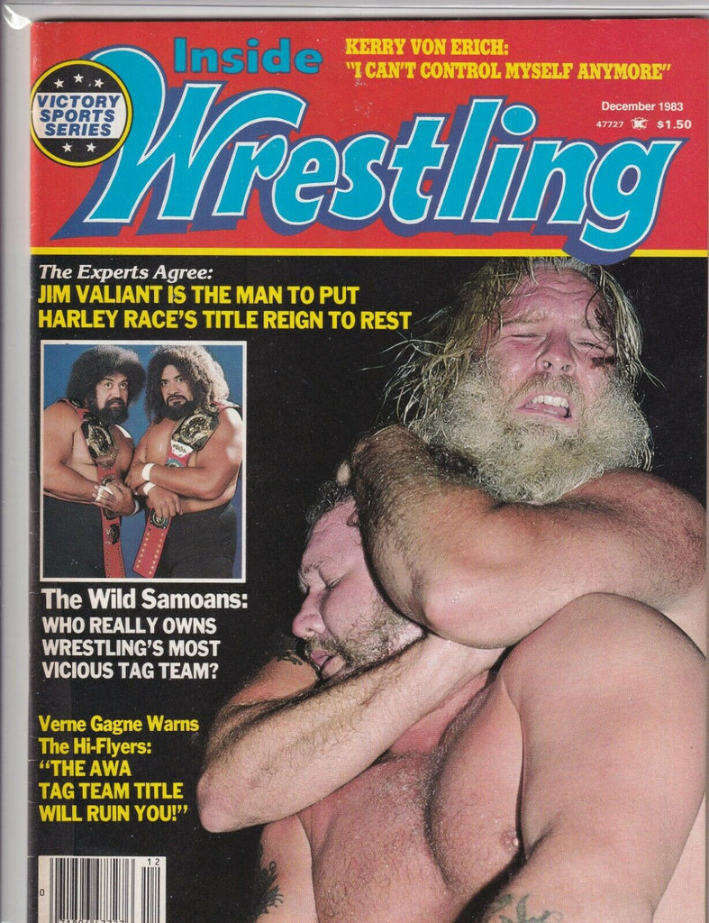 Inside Wrestling Jim Valiant Harley Race Wild Samoans December 1983 061919nonr
