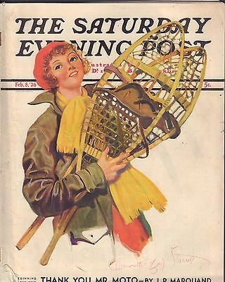 The Saturday Evening Post February 1936 Thankyou Mr.Moto VG 062316DBE