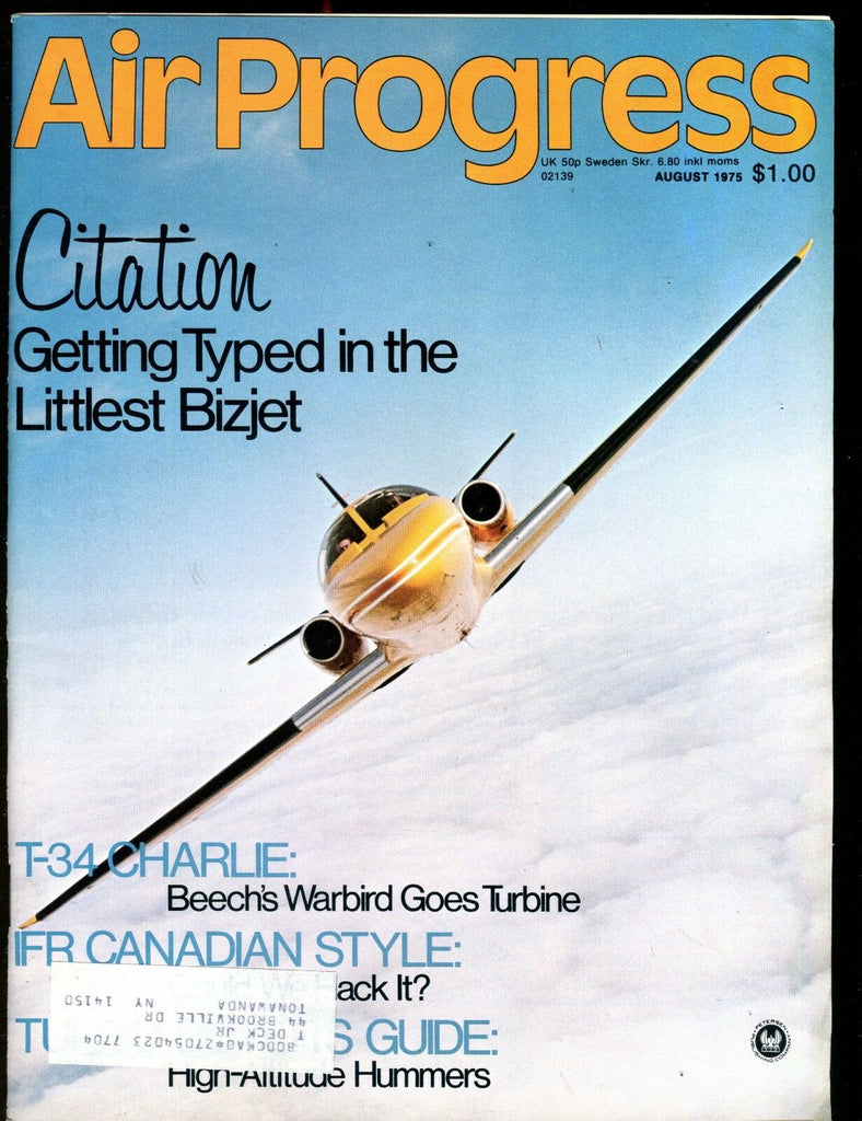 Air Progress Magazine August 1975 Citation BizJet EX w/ML 120316jhe
