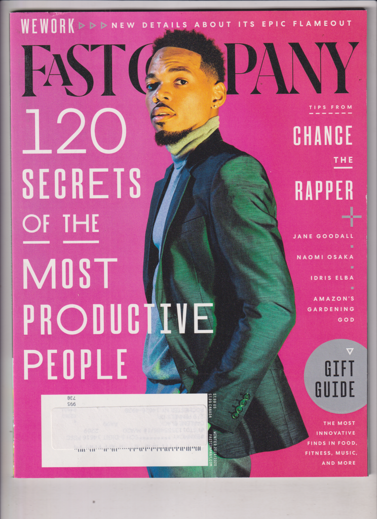 Fast Company Mag Chance The Rapper Jane Goodall Winter 2019/2020 010320nonr