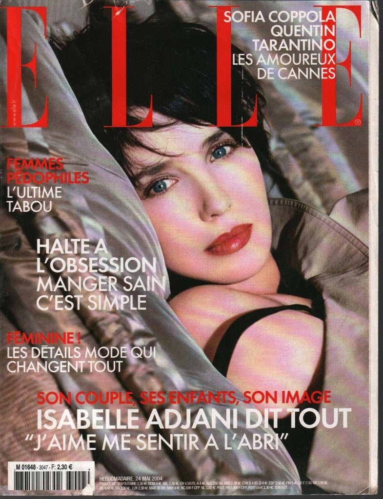 Elle French Fashion May 24 2004 Isabelle Adjani Quentin Tarentino 090820ame