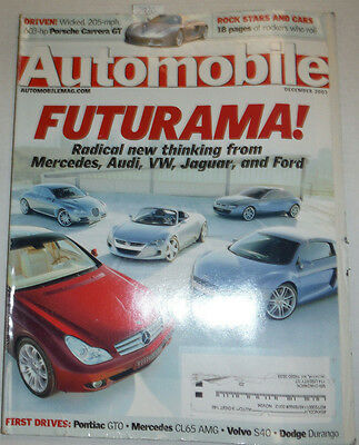 Automobile Magazine Mercedes Audi VW December 2003 041015R