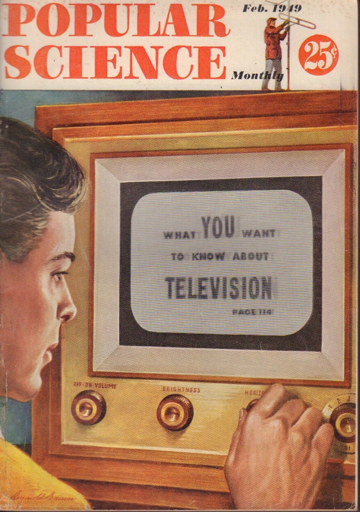 Popular Science Magazine February 1949 Television 102017nonjhe