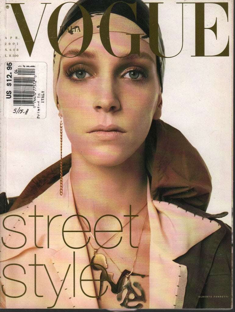 Vogue Italia Fashion Magazine April 2001 Alberta Ferretti 092820ame2