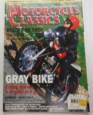 Motorcycle Classics Magazine Scotts To Trot Shipley August 1997 012615R
