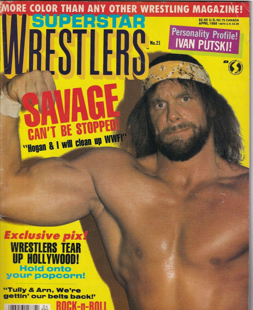 Superstar Wrestlers Magazine Randy Savage Ivan Putski April 1988 050619nonr