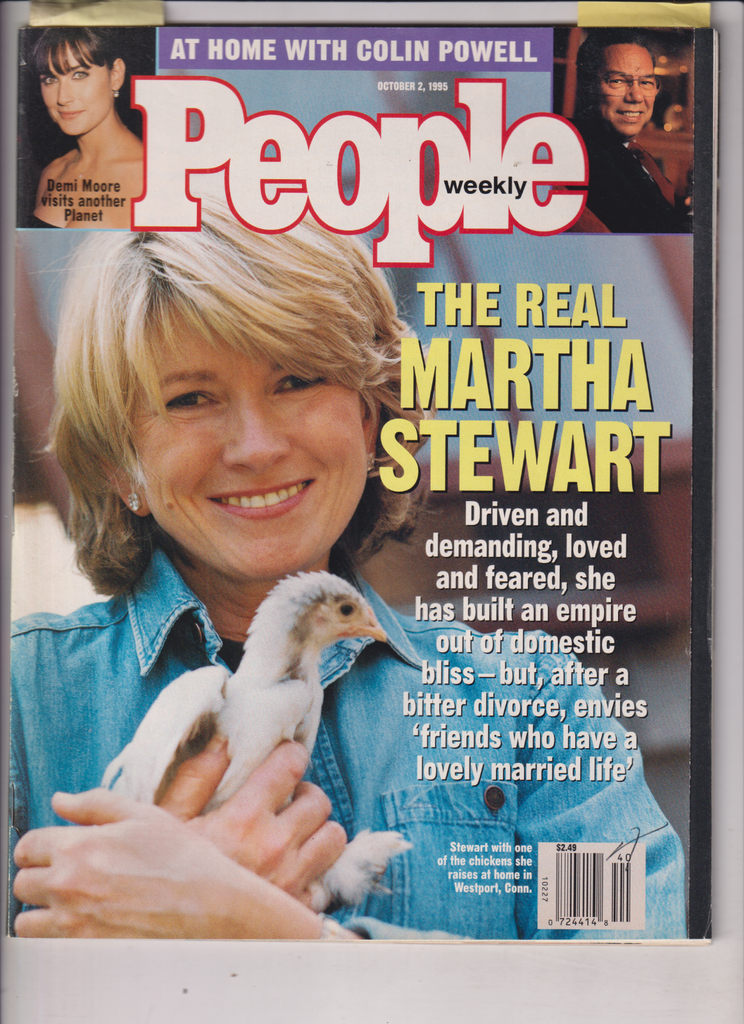 People Mag Martha Stewart Demi Moore Colin Powell October 2, 1995 122019nonr