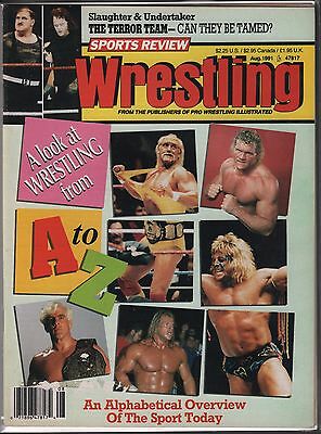 Sports Review Wrestling August 1991 "A look at wrestling from A-Z" EX 120815DBE