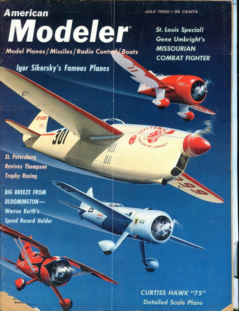 American Modeler Magazine July 1960 Igor Sikorsky VG No ML 040517nonjhe