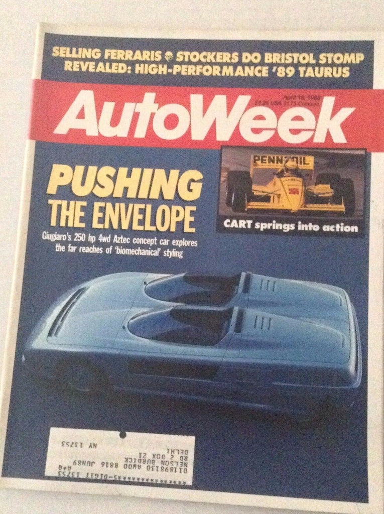 Autoweek MagazineGiugiaro's Aztec Concept April 18, 1988 011717RH