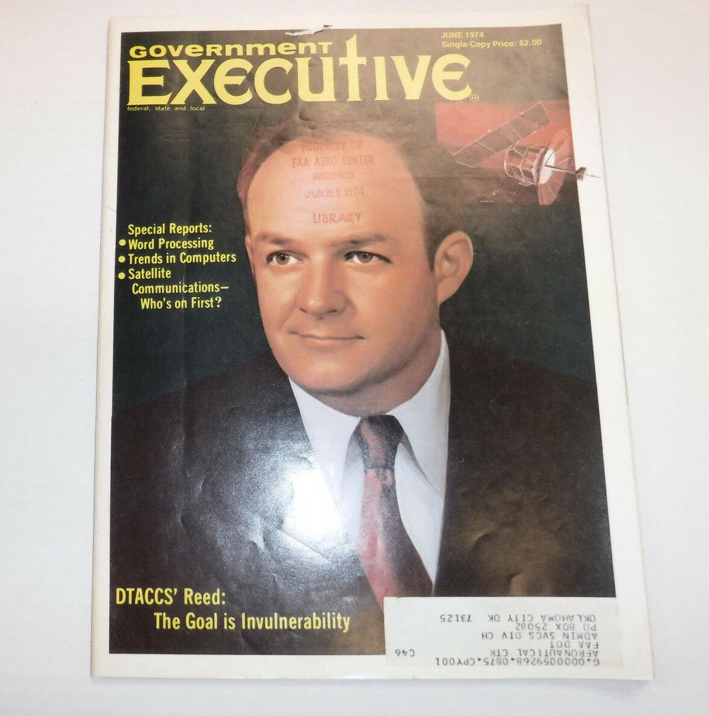 Government Executive Magazine DTACCS' Reed June 1974 FAL FAA 102516R