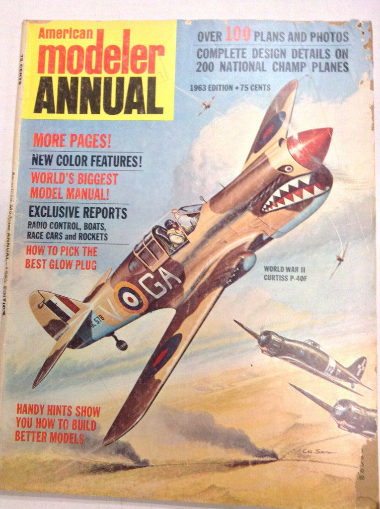 American Modeler Annual Magazine World War II Curtiss P-40F 1963 041517nonrh