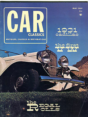Car Classics Magazine May 1969 1931 Cadillac EX 060916jhe