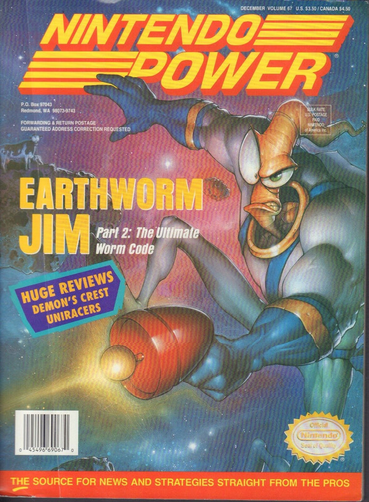 Nintendo Power Magazine Earthworm Jim Part 2 December 1994 020318nonr