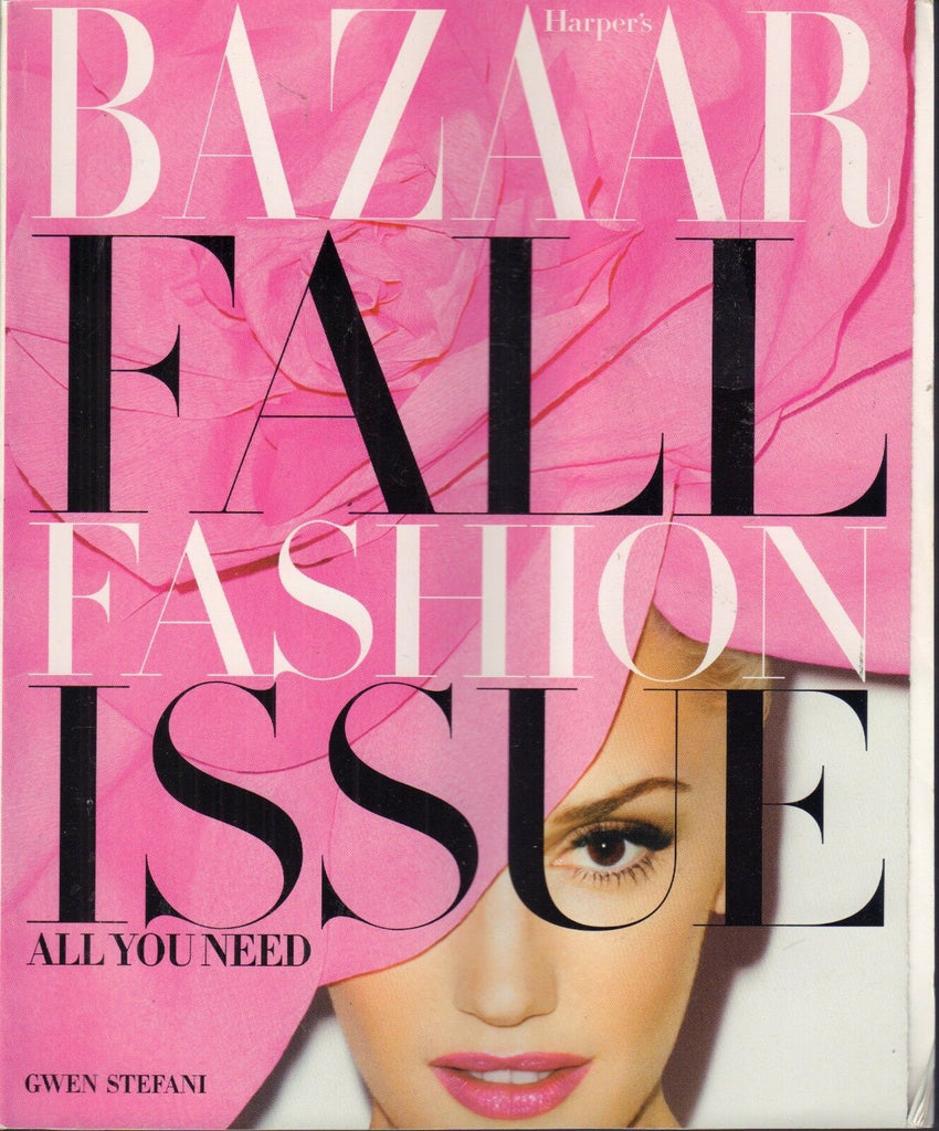 Harper's Bazaar Magazine Fall Issue Gwen Stefani September 2012 022118nonr