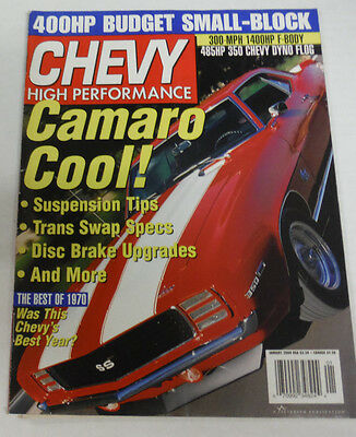 Chevy High Performance Magazine Camaro Suspension Tips January 2000 080714R
