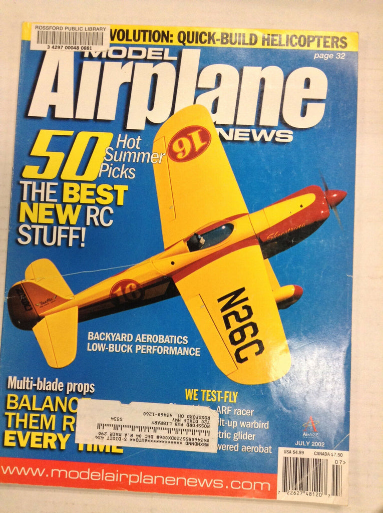 Model Airplane News Magazine Special Toledo Air Scoop July 2002 041517nonrh