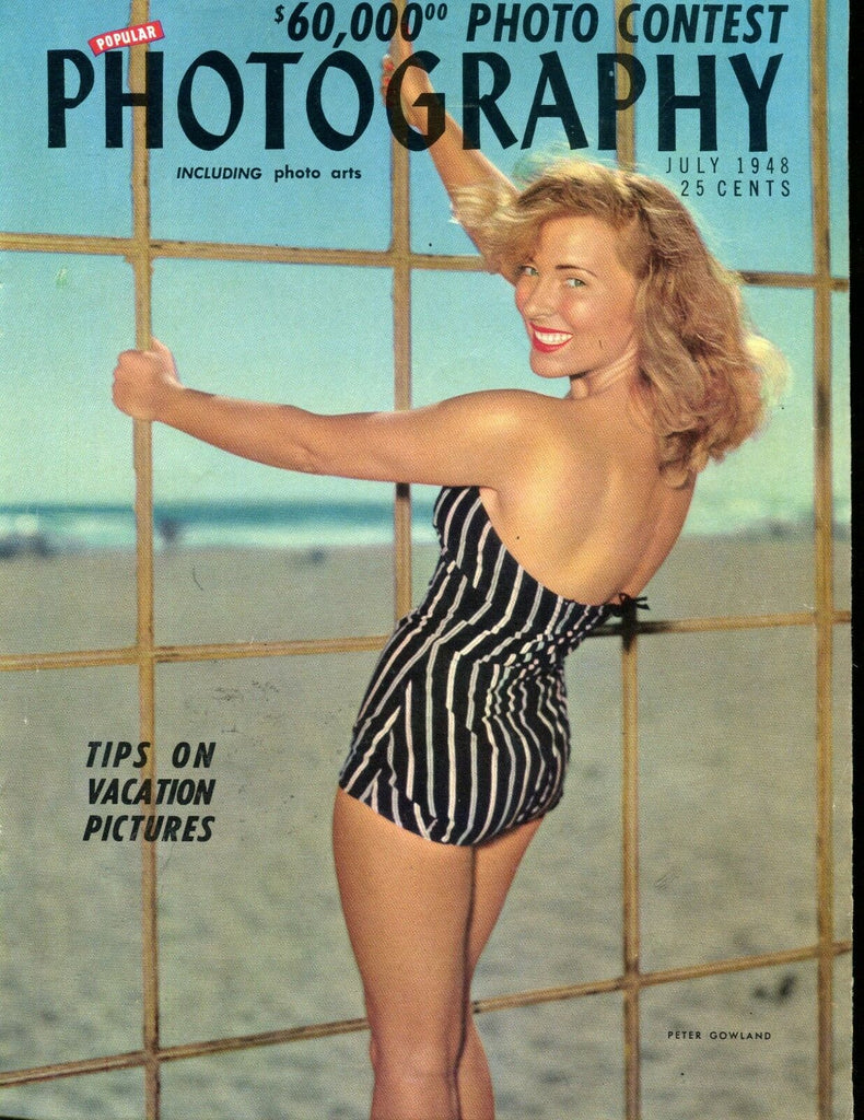 Popular Photography Magazine July 1948 Vacation Pictures EX No ML 121016jhe
