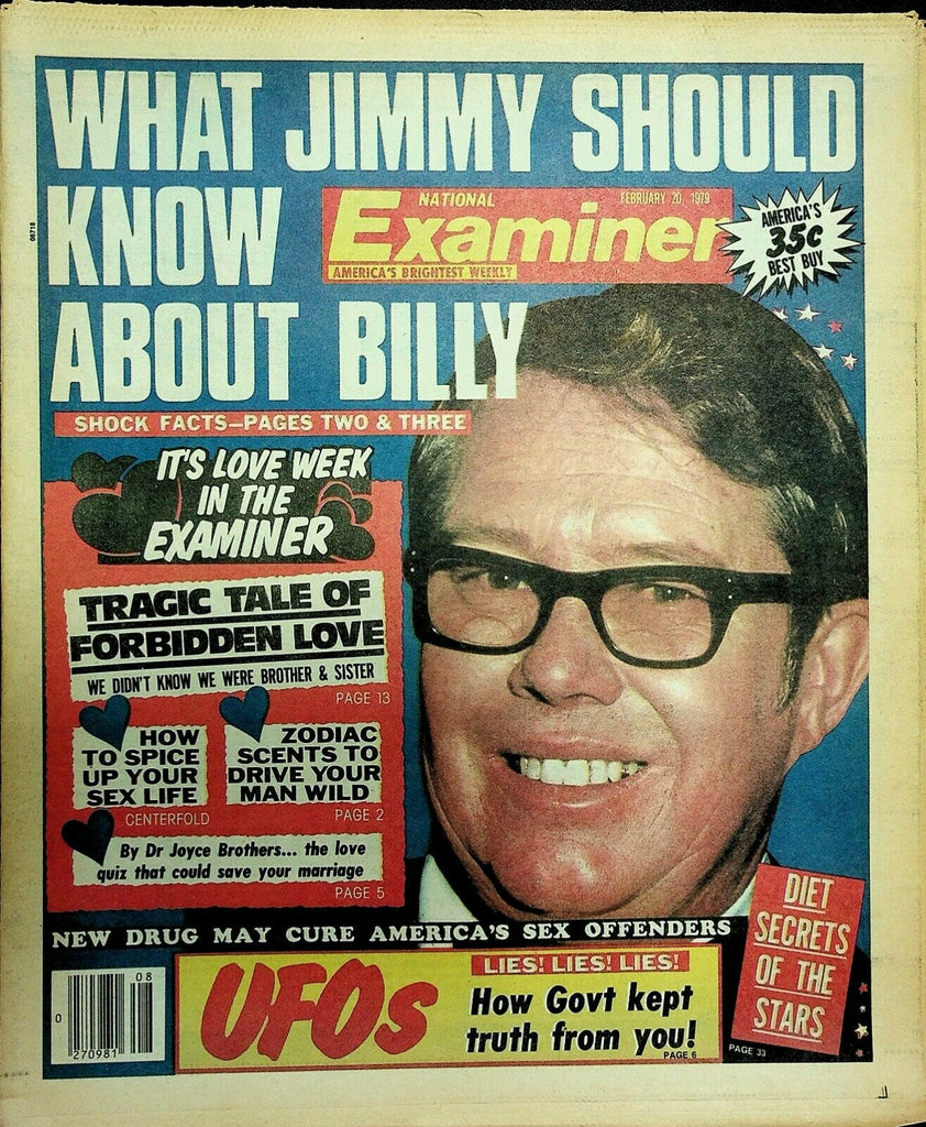 National Examiner February 20 1979 Billy Jimmy Carter Joyce Brothers 072820ame