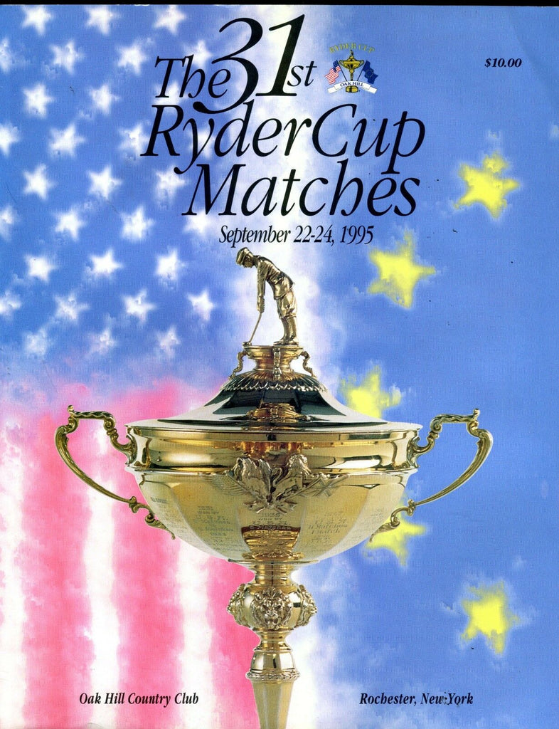 1995 Ryder Cup Matches Oak Hill Rochester NY Program EX 093016jhe