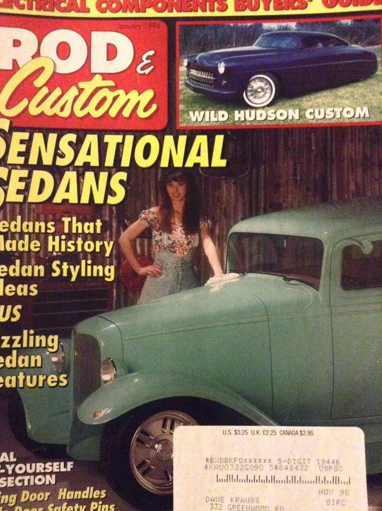Rod & Custom Magazine Sensational Sedans January 1996 011219nonrh