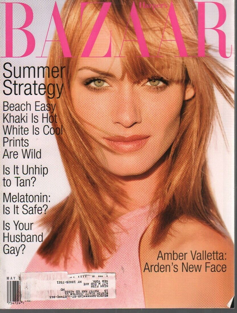 Harper's Bazaar Fashion Magazine May 1996 Amber Valletta 031020AME