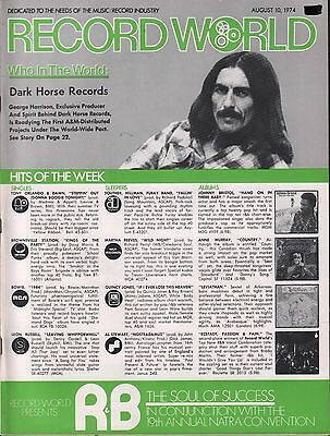 Record World August 10 1974 Dark Horse Records EX 113015DBE3