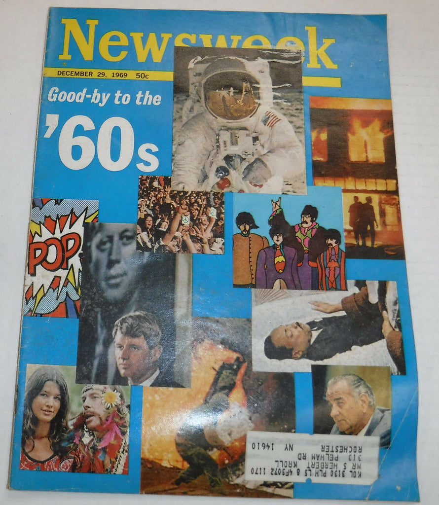 Newsweek Magazine John F. Kennedy & MLK December 1969 VINTAGE 093016R