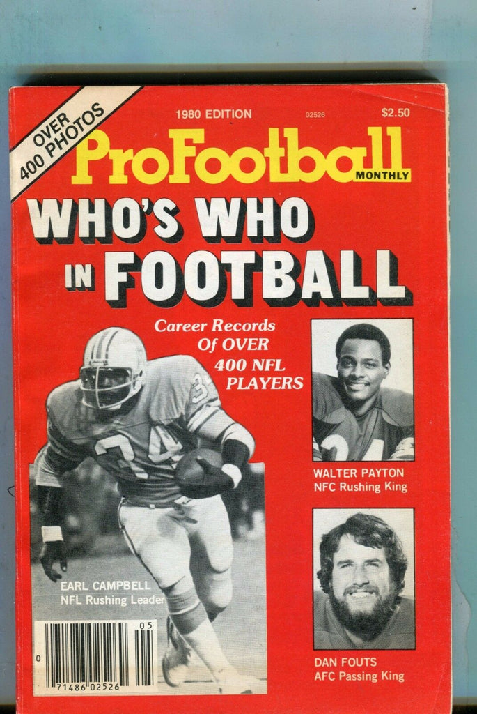 Pro Football Monthly Magazine 19890 Earl Campbell EX 060117nonjhe