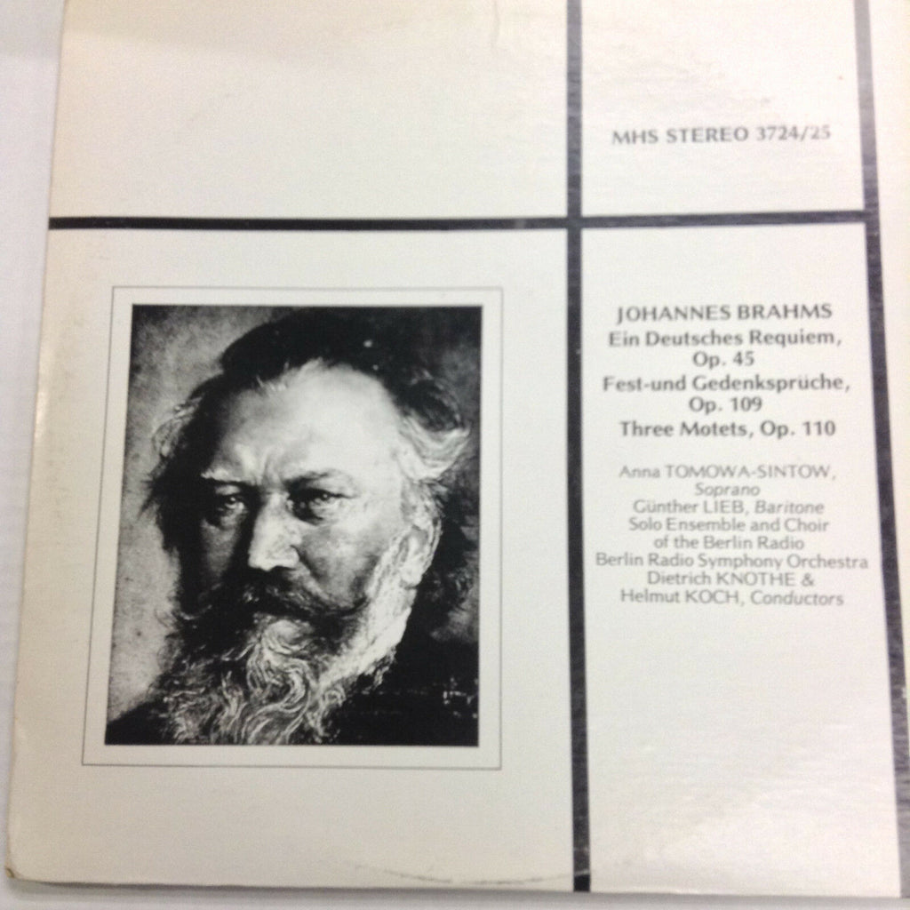 Johannes Brahms German Requiem 2 LP Records MHS3724/25 33RPM 031617RR