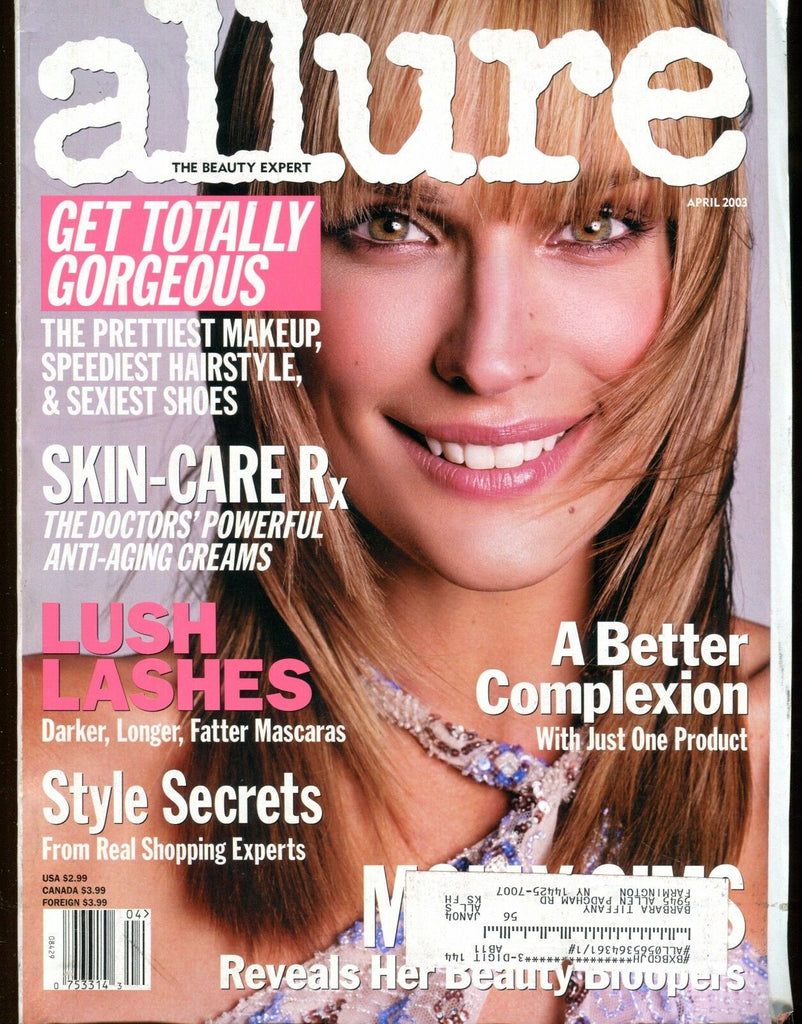 Allure Magazine April 2003 Molly Sims EX w/ML 021417jhe